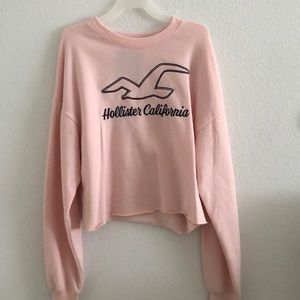 hollister sweatshirt pink